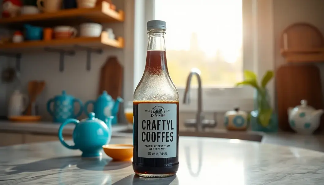 Single-serve cold brew coffee, perfect for a busy parent’s morning.