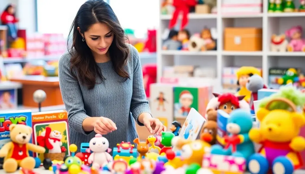 Petite women infuse style and spirit into a joyful toy drive setting.